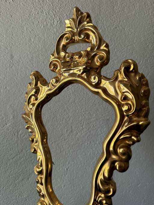 Antique Gilded Porcelain Frame