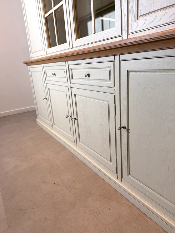 Large Oak Display Cabinet with Integrated Lighting (photo 4 of 6)