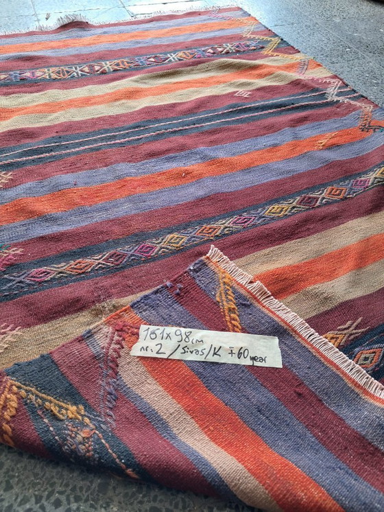 Image 1 of Kilim turco tejido a mano 161x98cm
