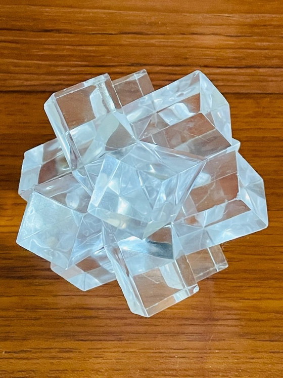 Image 1 of Vintage, vetro acrilico, puzzle di diamanti, anni '70 circa