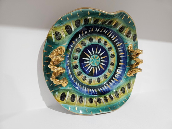 Piatto in ceramica di H. Bequet Quaregnon, Belgio, anni '50 – Stoviglie (photo 6 of 14)