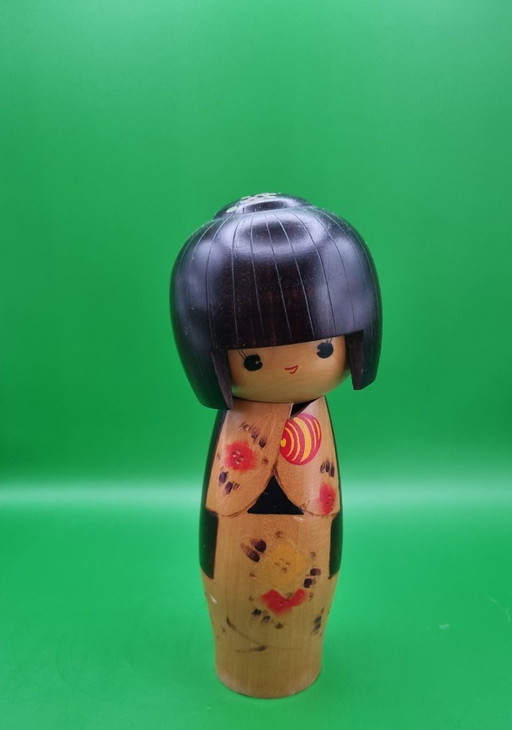 Kokeshi Nobara vintage de Sadao Kishi (1932-1998)