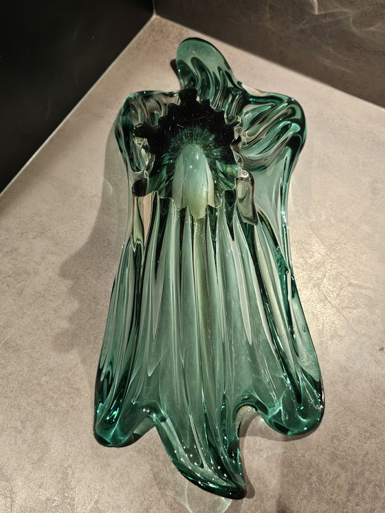 Image 1 of Magnifique bol en verre d'art de Murano du milieu du siècle