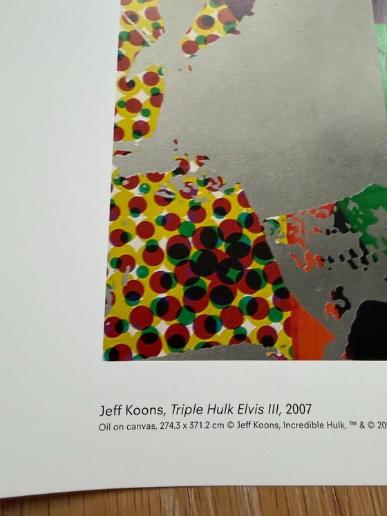 Image 1 of Jeff Koons, Triple Hulk Elvis III, 2007  copyright Jeff Koons, Incredible Hulk&copyright 2007 Marvel Entertainment, Printed in N