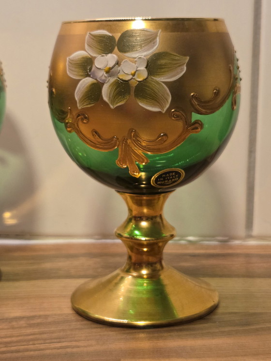 Image 1 of 4 murano wijnglazen