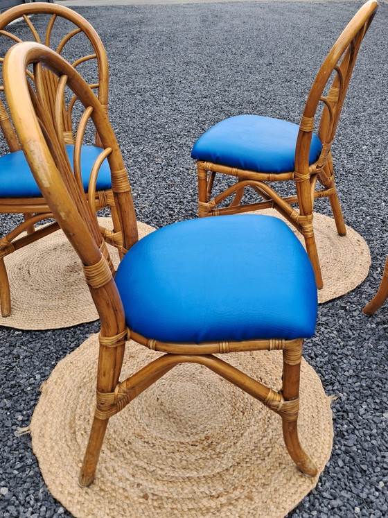 6 chaises bohèmes en rotin – Chaises de salle à manger, Bamboo (photo 6 of 14)