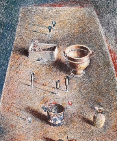 Mario Madiai - Still Life Table 