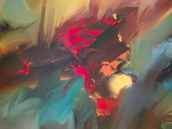 Large Original Abstract Painting, Gena Genadyj (Gena), Expressive Color Spectacle, Paintings & Drawings (photo 3 of 6)