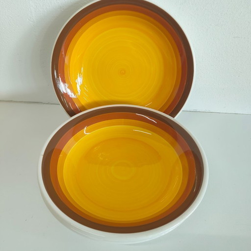 Juego de 6 platos vintage de Giovanni Valdarno para Ironstone