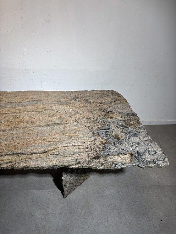 Image 1 of Vintage Quartzite Marble Dining Table
