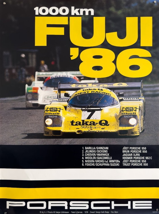 Image 1 of 3x Original Porsche Fuji | 1982 | 1984 | 1986