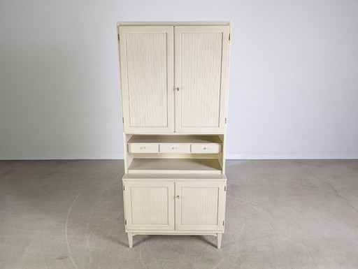 Vintage Svante Skogh bookcase, shabby chic country style cabinet