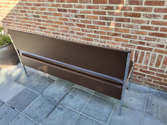 Lange Kistbank In Skaileer Jaren 70 – Bankjes, Metal, Chrome (photo 11 of 15)