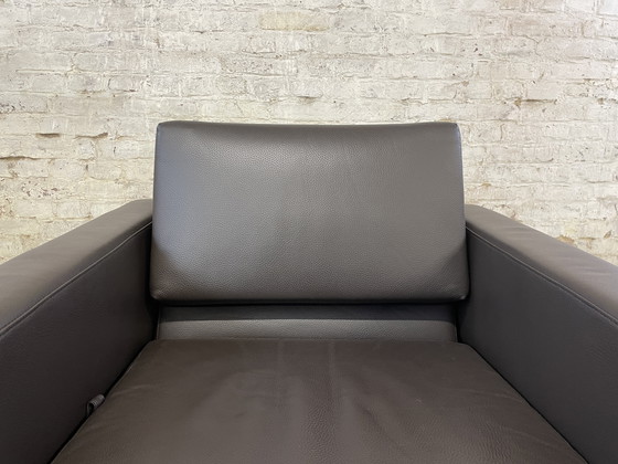 Image 1 of Poltrona Brühl Tomo in pelle marrone