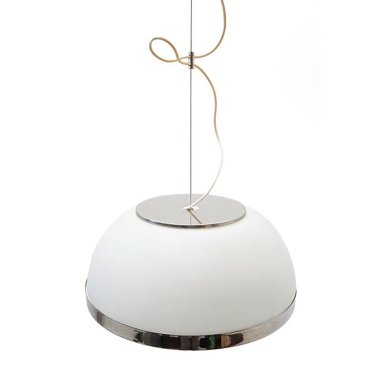 Image 1 of Opaline glazen kroonluchter van Pia Guidetti Crippa voor Lumi, 1970