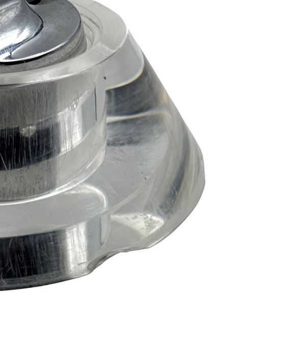 Image 1 of Space age lucite conical smoking set, Italy 1970