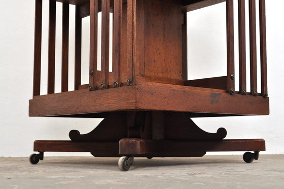 Image 1 of Carrousel de livres antique Jansen & Zonen XL, années 1890