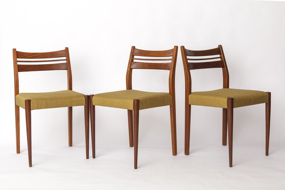 Image 1 of Set of 4 Vintage Teak Dining Chairs by Habeo, Germany – 1960s Mid-Century Modern