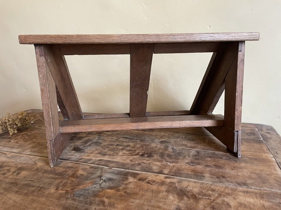 Image 1 of 1930s Table Book Stand Reading Stand Menu Stand Oak French