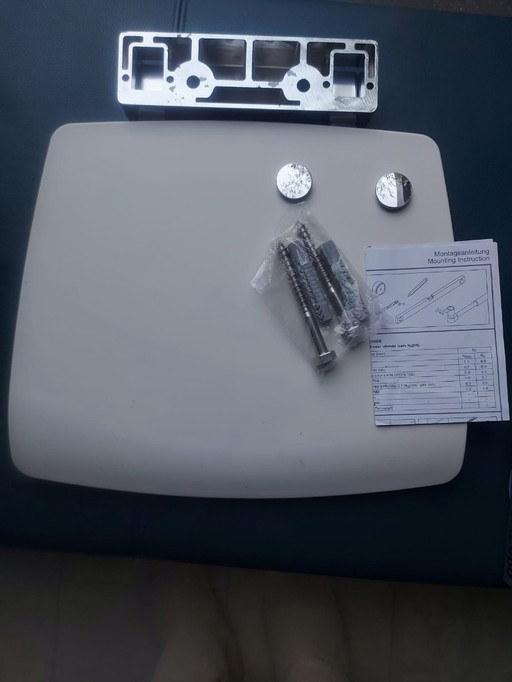 Asiento de ducha SMEDBO FK404 – Plegable, cromado de lujo y blanco NUEVO