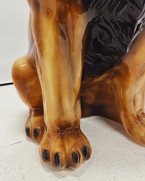 Image 1 of Statue de lion en céramique XL