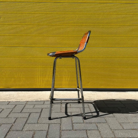 Image 1 of Vintage Les Arcs bar stool - Charlotte Perriand