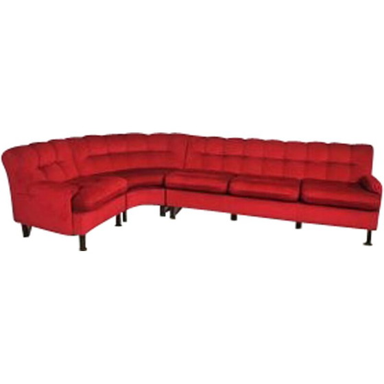 Image 1 of Vintage red lving room set, 1970s