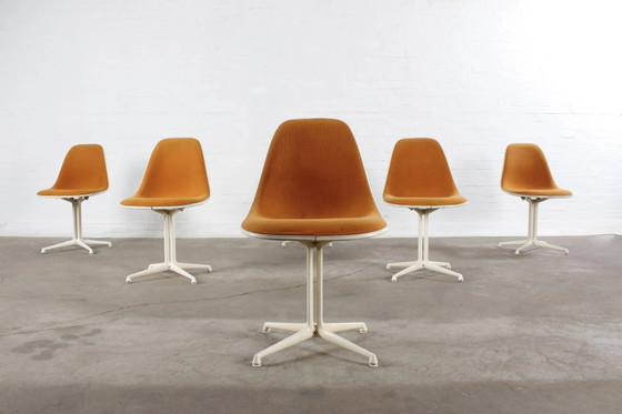 6-teiliges Set original Eames La Fonda Esszimmerstühle Vitra Miller – Herman Miller, Metal, Fiberglass (photo 21 of 21)