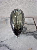 Sommerso vase with gray glass encased in clear, 1950s.