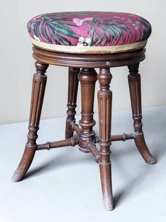 Taburete de piano Napoleón III, siglo XIX – Wood (photo 6 of 8)