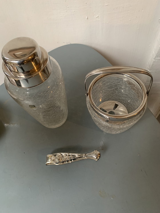 Image 1 of Verzilverde WMF cocktailset kristal en estado perfecto