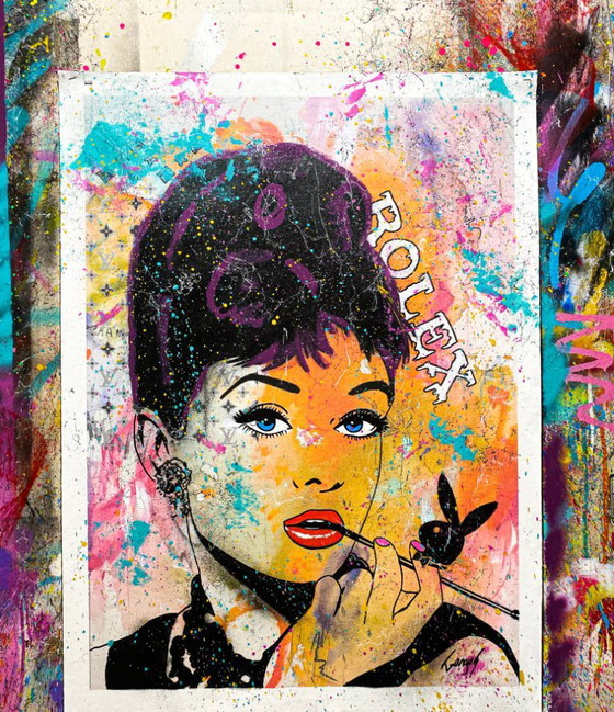 GONGAS - Audrey Hepburn - Künstler-Leinwand – Gemälde & Zeichnungen, Canvas (photo 3 of 15)