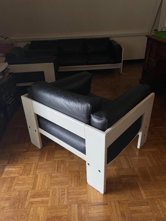 Image 1 of Tobia Scarpa for Gavina – 3-Seater Sofa + 2 Bastiano Armchairs Set