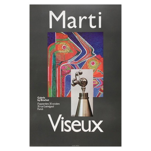 Claude VISEUX Expo 80 - Galerie Isy Brachot (avec Joan Marti) poster 1980