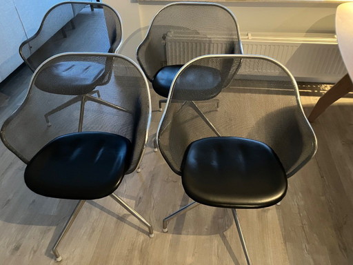 4 sedie da ufficio/sala da pranzo di B&BItalia modello UI4