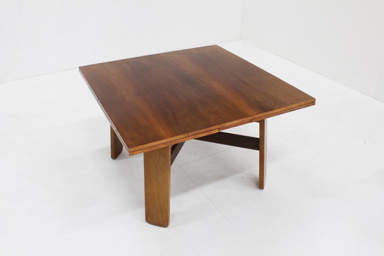 Image 1 of Vintage Italian extendable dining table by Silvio Coppola for Bernini 1960s