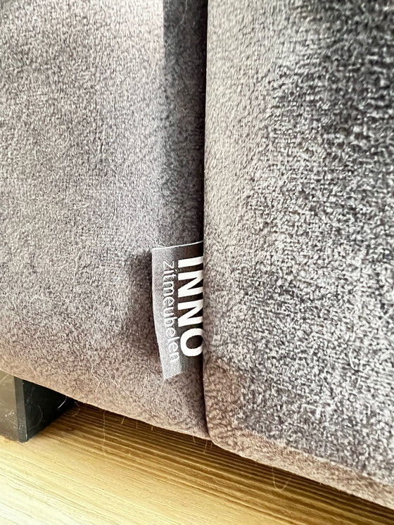 Image 1 of Corner Sofa Inno Living - Fabric Velvet Charcoal