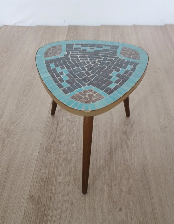 1950s Ceramic Side Table – Metal (photo 7 of 7)