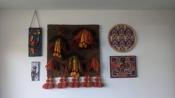 Image 1 of Arazzo intrecciato colorato