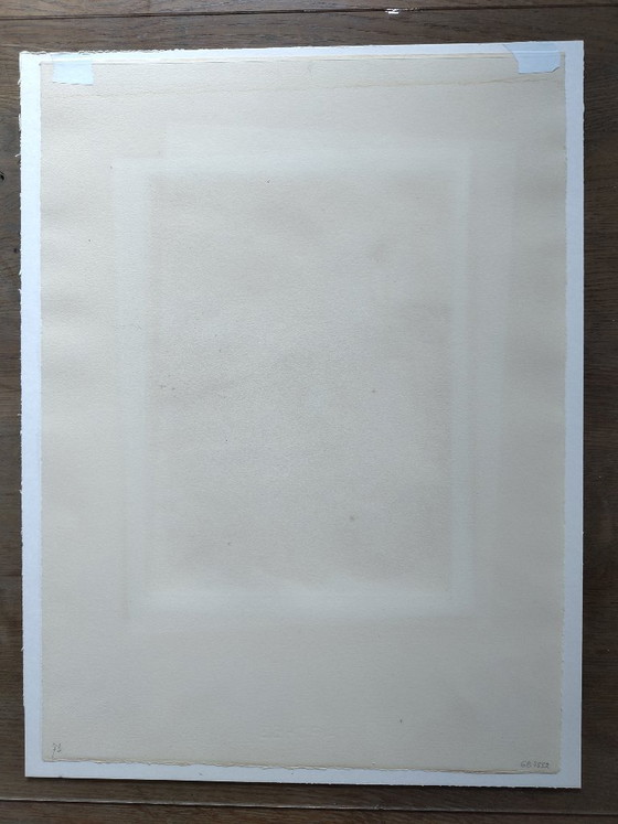 Image 1 of Marc Chagall ORIGINAL ETCHING 'David mourns Absolom' colored by Chagall himself