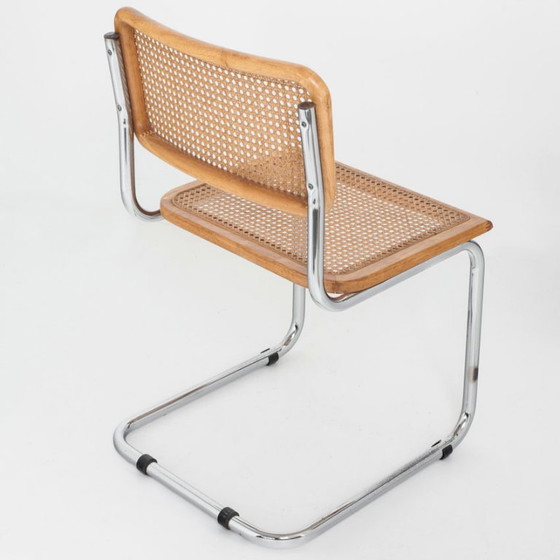 Set di 6 sedie Cesca. Realizzate su disegno di Marcel Breuer. Anni '80. – Sedie da pranzo, Wood, Wicker (photo 8 of 26)