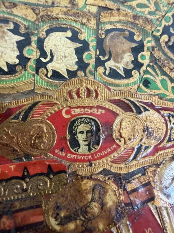 Arte collage, specchio ricoperto di fascette di sigari – Dipinti e disegni, Carta (photo 13 of 16)