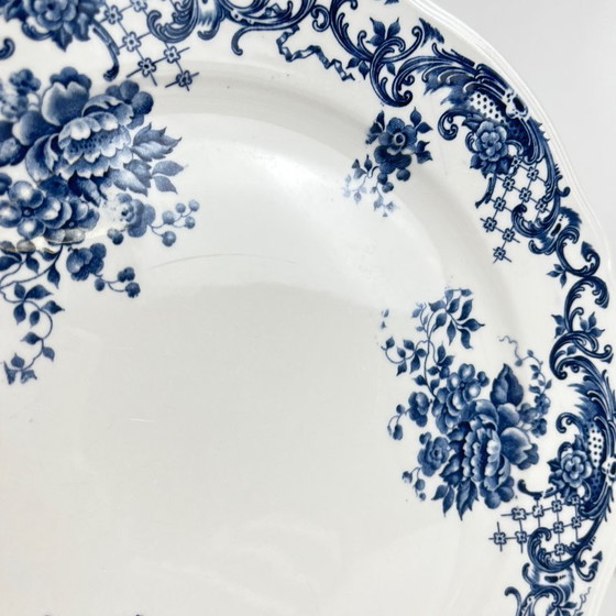 Image 1 of Set of 4 Villeroy & Boch "Valeria" dinner plates, blue