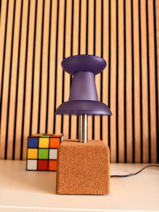 Image 1 of Vintage Push Pin Lamp - Blue | Pop Art Design From Visualgram