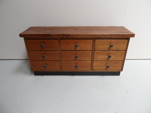 Commode brutaliste vintage – ladekasten, Wood