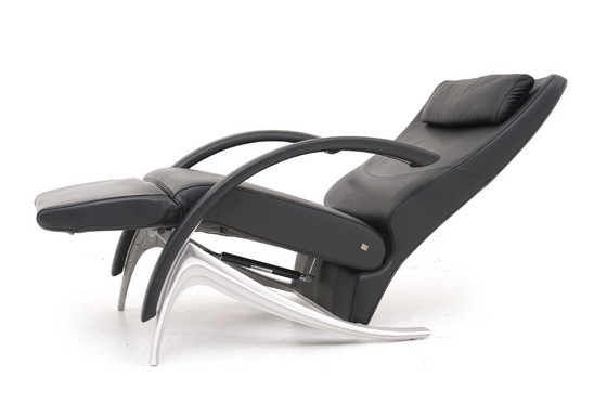 Image 1 of Fauteuil inclinable Rolf Benz 3100 avec fonction Relax, cuir, noir