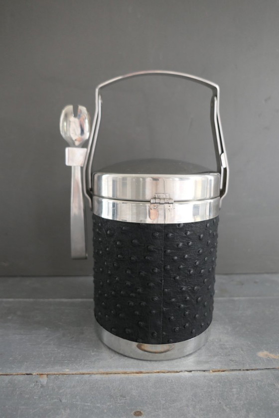 Image 1 of Seau à glace vintage Schulte-Ufer en acier inoxydable SUS