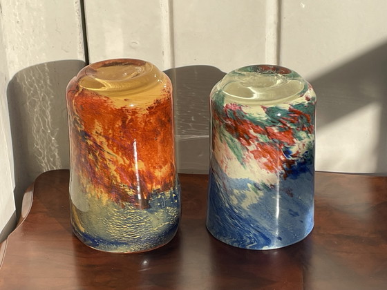 Image 1 of Da’ Rossi 2008 Paar handgefertigte, mundgeblasene Glasbecher / Trinkgläser