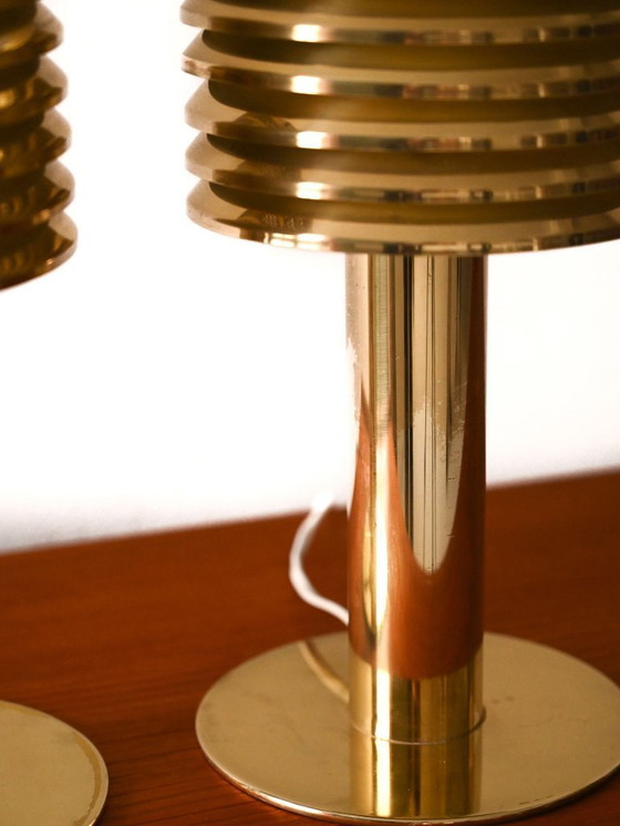 Image 1 of Par de lámparas de mesa de latón modelo B142 de Hans-Agne Jakobsson