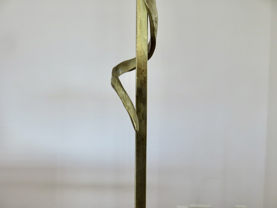 Image 1 of Paar verguld messing lampen, Frankrijk, 1970